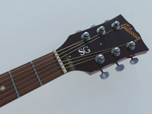 gibson sg guitar 3D Model