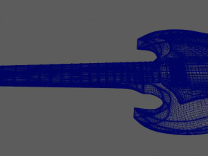 gibson sg guitar 3D Model