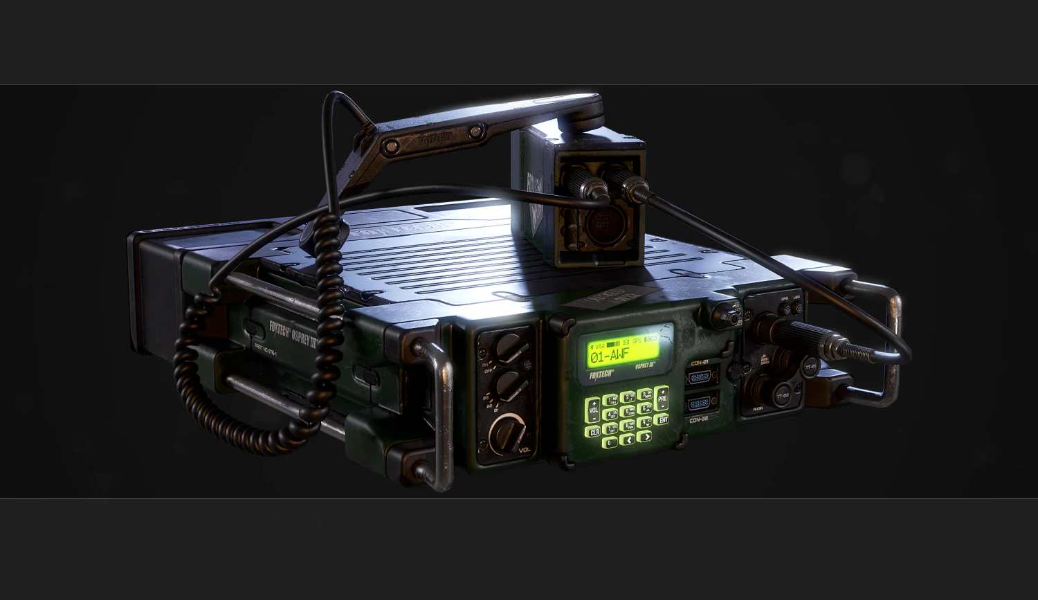 radio militar Modelo 3D .c4d .max .obj .3ds .fbx .stl .blend 