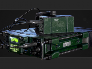 Military radio Modelo 3D
