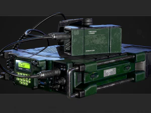radio militar Modelo 3D