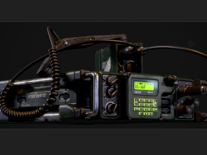 Military radio Modelo 3D