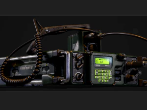 radio militar Modelo 3D