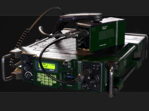 radio militar Modelo 3D