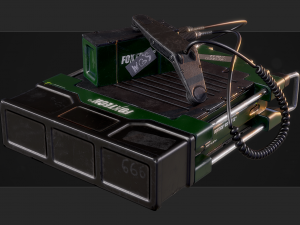 Military radio Modelo 3D