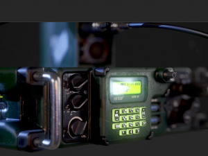 Military radio Modelo 3D
