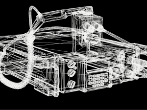 Military radio Modelo 3D