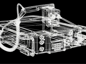 radio militar Modelo 3D