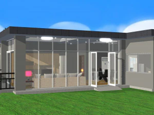 house with interior 3D Model