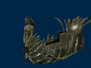 boat 1 low-poly Modello 3D