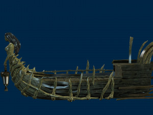 boat 1 low-poly Modello 3D