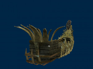 boat 1 low-poly Modello 3D
