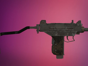 uzi low-poly 3D Model