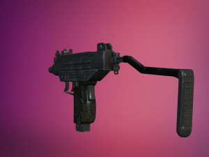 uzi low-poly 3D Model