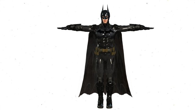 realistic batman rigged 3D Model .c4d .max .obj .3ds .fbx .stl .blend 