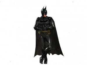 realistic batman rigged 3D Model