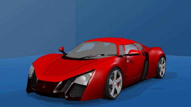 realistic car-1 3D Model .c4d .max .obj .3ds .fbx .stl .blend 