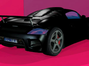 carro realista-2 Modelo 3D