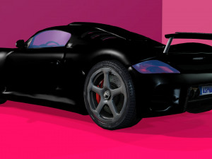 realistic car-2 Modello 3D