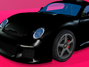 realistic car-2 Modello 3D