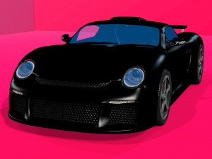 realistic car-2 Modello 3D