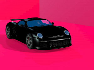 realistic car-2 Modello 3D