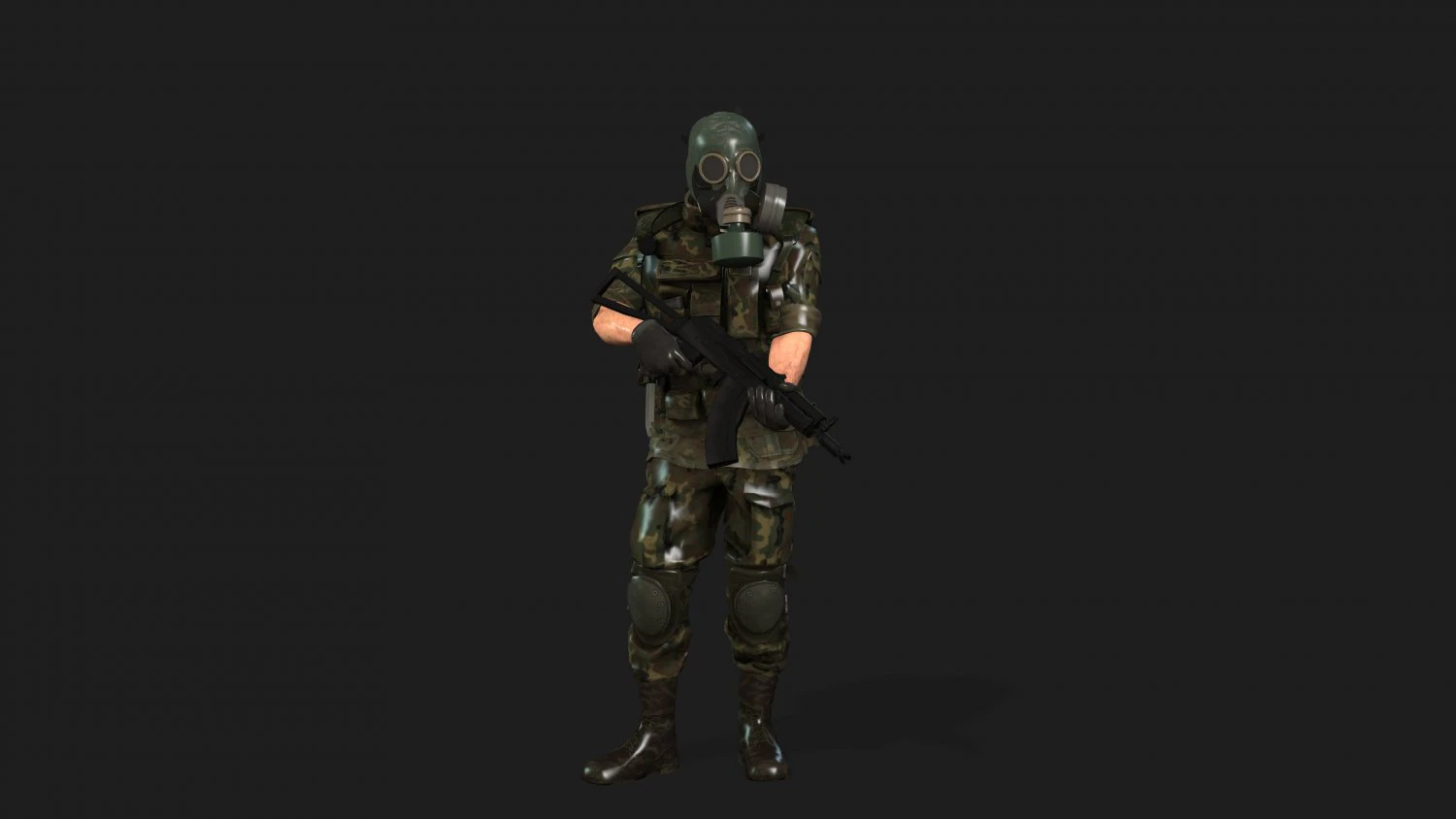 soldier-military-army--1-rigged with animation file 3D Model .c4d .max .obj .3ds .fbx .stl .blend 