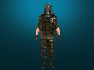 soldier-military-army--1-rigged with animation file 3D Модель