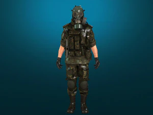 soldier-military-army--1-rigged with animation file 3D Model