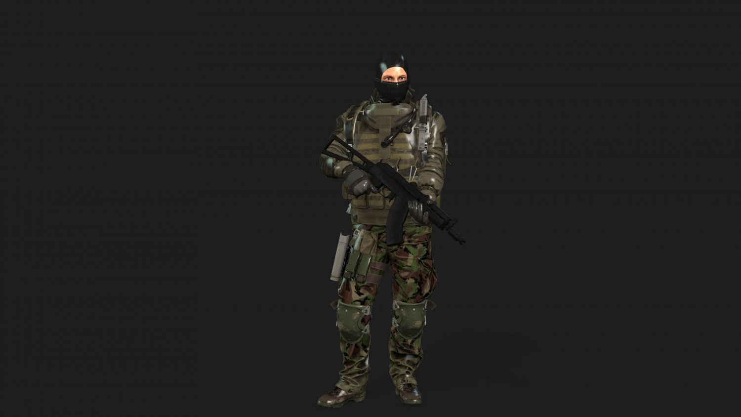 soldier-military-army--4-rigged with animation file 3D Model .c4d .max .obj .3ds .fbx .stl .blend 
