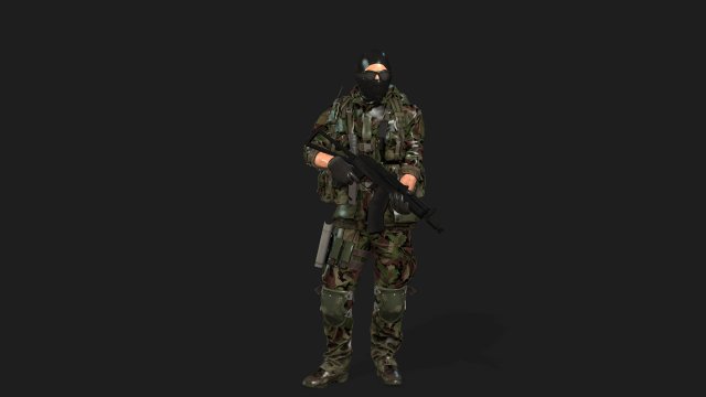 soldier-military-army--8-rigged with animation file 3D-Modell .c4d .max .obj .3ds .fbx .stl .blend 