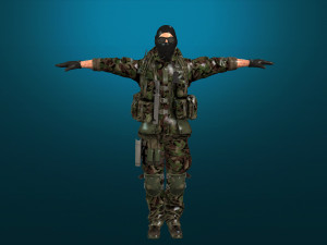 soldier-military-army--8-rigged with animation file 3D-Modell