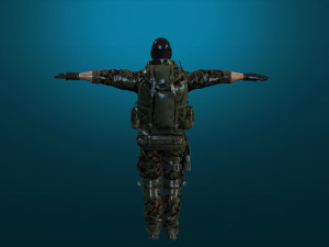 soldier-military-army--8-rigged with animation file 3D-Modell