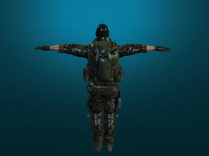 soldier-military-army--8-rigged with animation file 3D Model