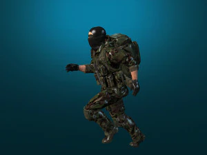 soldier-military-army--8-rigged with animation file 3D Model