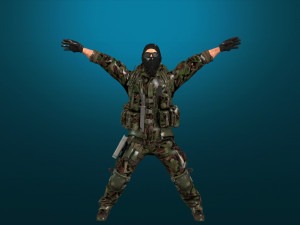 soldier-military-army--8-rigged with animation file 3D-Modell
