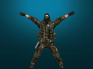 soldier-military-army--8-rigged with animation file 3D Model