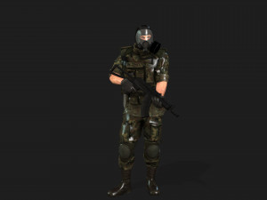 soldier-military-army--8-rigged with animation file 3D Model