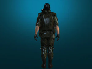 soldier-military-army--8-rigged with animation file 3D Model