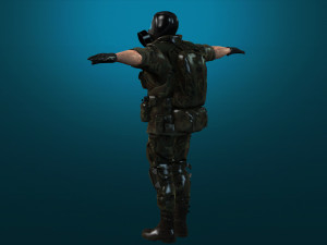 soldier-military-army--8-rigged with animation file 3D Model