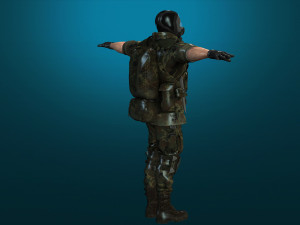 soldier-military-army--8-rigged with animation file 3D Model
