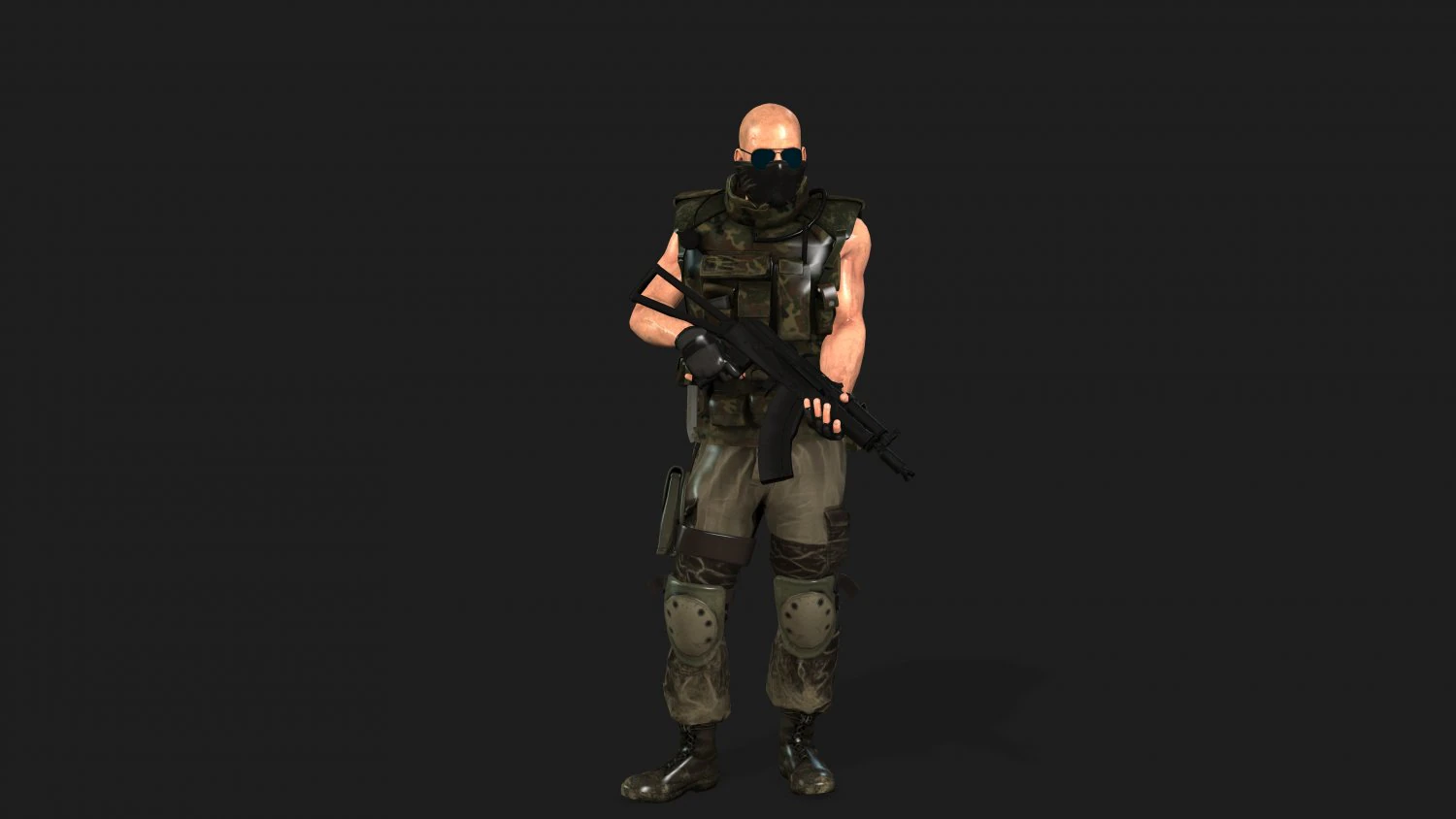 soldier-military-army--10-rigged with animation file 3D Model .c4d .max .obj .3ds .fbx .stl .blend 