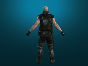 soldier-military-army--10-rigged with animation file Model 3D