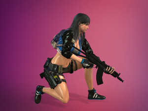 supery girl 3 rigged Modelo 3D