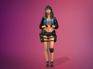 supery girl 3 rigged Modelo 3D