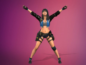 supery girl 3 rigged Modelo 3D