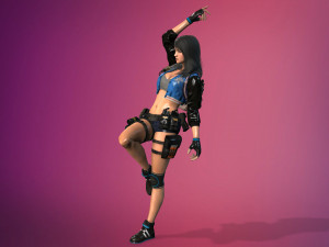 supery girl 3 rigged Modelo 3D