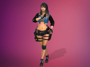 supery girl 3 rigged Modelo 3D