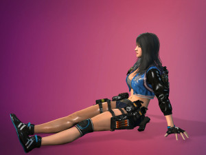 supery girl 3 rigged Modelo 3D