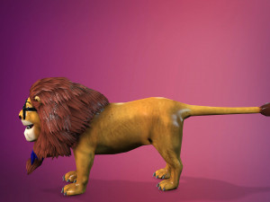 cartoon lion- 3D Model